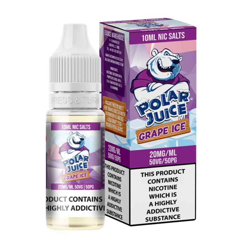 10ml Polar Juice20mg Nic SaltsGrape Ice